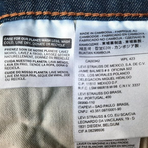 Levi's '510' Blue Denim Skinny Fit Stretch Flex Jeans Men's Size 30x32 - Picture 11 of 16